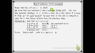 Discrete Structures [Lecture 18 / Segment 3] - Big-O notation: First example Net Worth