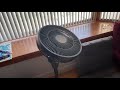 360 Degree Oscillating Rechargeable Pedestal Fan with Remote
