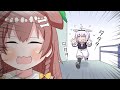 【手描き】足が速すぎるころねに追いつけないおかゆ【ホロライブ 切り抜き】【戌神ころね/猫又おかゆ】