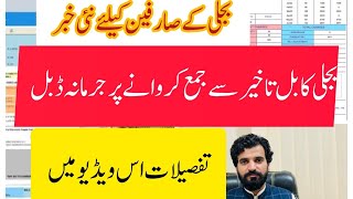 Late payment surcharge in electricity bills will be doubled after 3 days of the due date|Wapda|