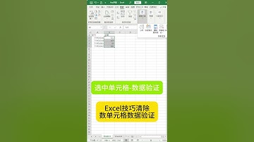 Excel技巧清除数单元格数据验证 #excel #exceltips #learnexcel #exceltricks #learnexcelfree #microsoft