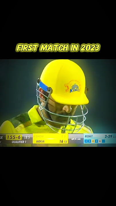 CSK 2023 first match video ♥️🫶🧡#Dhoni#2023#video#cricket