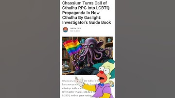 Chaosium Turns Call of Cthulhu RPG Into LGBTQ Propaganda In New Cthulhu By Gaslight #callofcthullu