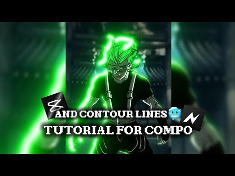Tutorial for contour line and composition using normal capcut mobile and node || 