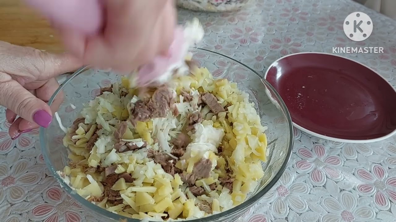 1704. САЛАТ по рецепту из Литвы И ШАНЬГА БРУСНИЧНАЯ.