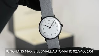 Junghans Max Bill Small Automatic 027/4006.04 - YouTube