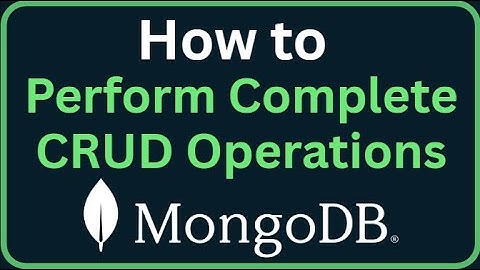 MongoDB Tutorial 14 - Volledige CRUD-bewerkingen uitvoeren in MongoDB (voorbeeld)