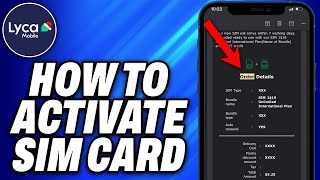 How To Activate Lycamobile Sim Card -Easy Fix