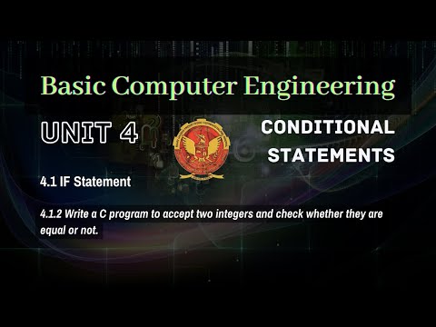 4.1.2 IF Statement | Unit 4 | BT-2005 | C Programming | BASIC COMPUTER ENGINEERING | RGPV