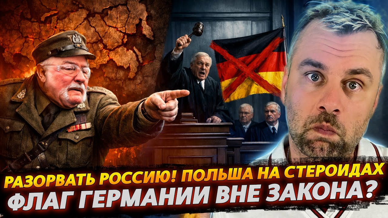 Разорвать Россию! Польша на стероидах | Флаг Германии вне закона