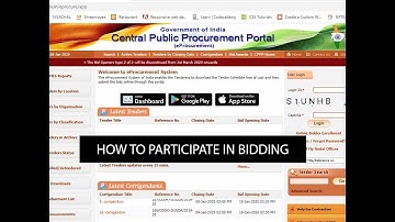 Participate in Online Bidding| E-procurement