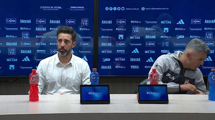 Rueda de prensa de Santa Fe tras su partido con Millonarios