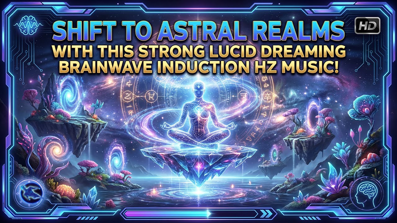 Перенеситесь в астральные миры с помощью  мощной музыки, стимулирующей осознанные мозговых волн Гц!