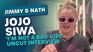 JOJO SIWA THINKS WE'RE TAKING HER TOO LITERALLY (UNCUT INTERVIEW) | Jimmy & Nath