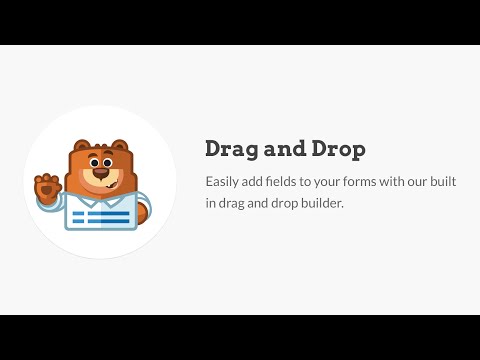 WPForms Drag and Drop Functionality