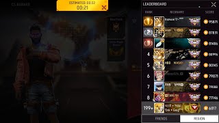 Free Fire Max Battalgrud top 10 Region Grandmaster Friends with DARK GAMING