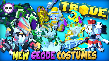 7 NEW FREE CRAFTABLE COSTUMES COMING TO TROVE GEODE!!
