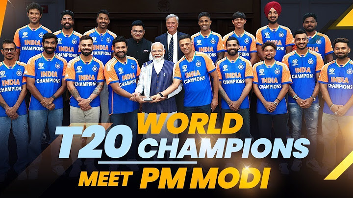 Live: PM Modi's interaction with World T20 Champions Indian Cricket Team | Widenews India
