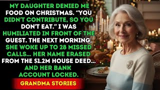 My Daughter Denied Me Food On Christmas Eve, Saying I 'Didn’t Contribute'   So I Changed The Wil