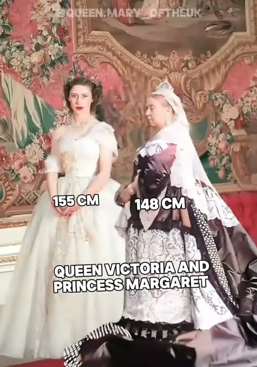 Queen Victoria's height compared to other royal members short