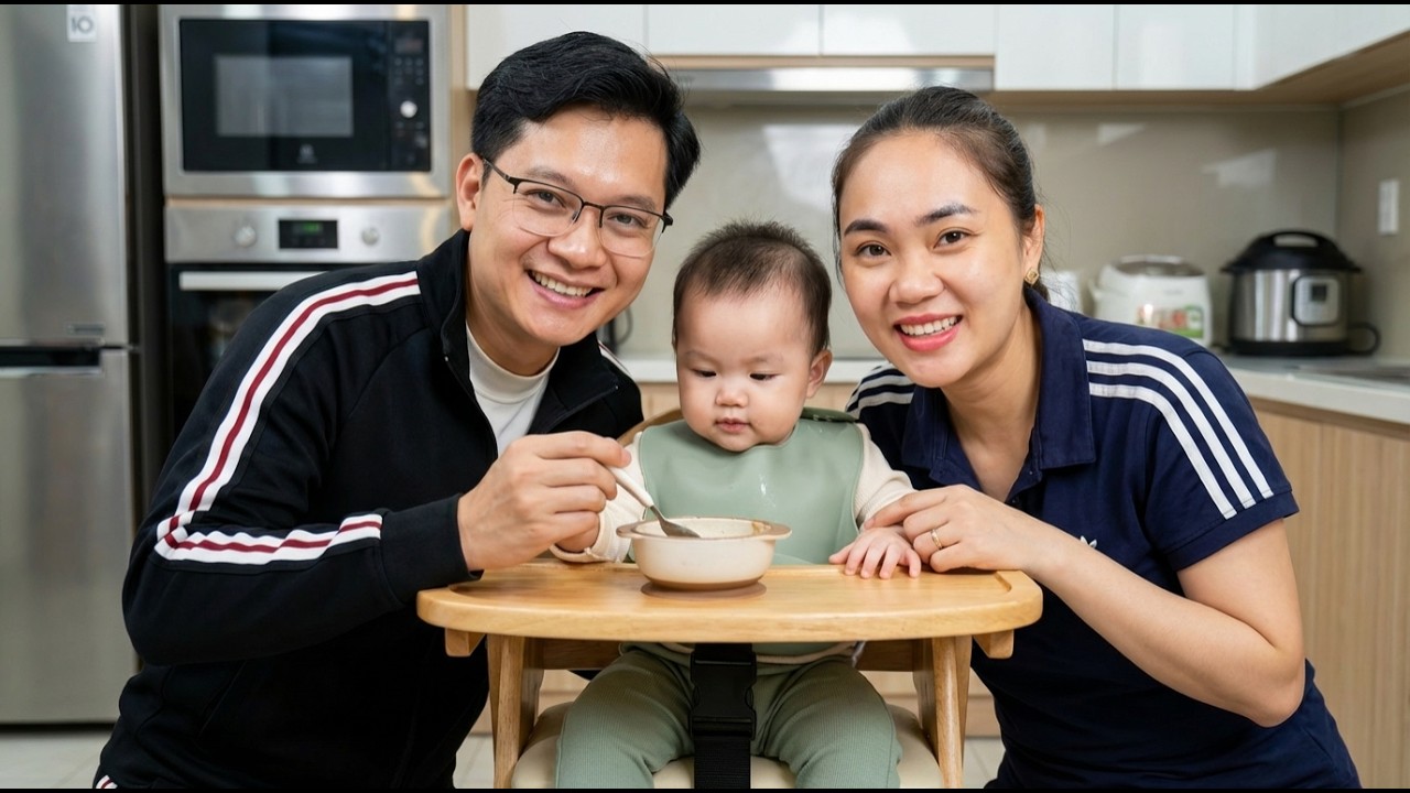 Real-Life Daily Life of Ly Tu Tien & Jack | Baby Anna’s First Solid Food