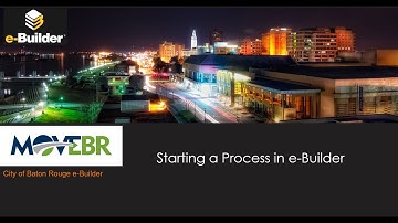 Starting a Process in e Builder