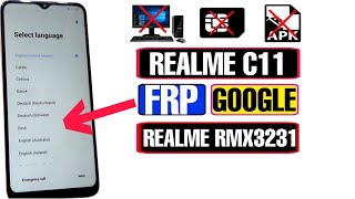 Realme C11 FRP Bypass | Realme C11 FRP Bypass Android 11 2023 | Realme RMX3231 FRP Bypass |