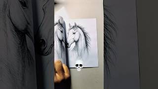 Horse Drawing with thread #art #drawing #horse #satisfying #shorts