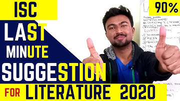 Last Minute suggestion for ISC LITERATURE 2020 || How to score 95% in it? || Akash Talks