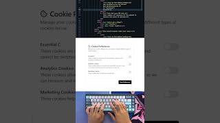 HTML Cookie Preferences Speedrun WR Any% 🍪💨 Ultra-Fast ASMR Coding! #WebDesign #TailwindCSS #ASMR