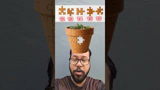 Can You Complete the flower pot Jigsaw puzzle #jigsaw #flowers #puzzle #challenge #reels #ytshorts