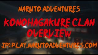 Konohagakure Clans Overview #1 | Naruto Adventures Minecraft Server | IP: play.narutoadventures.com