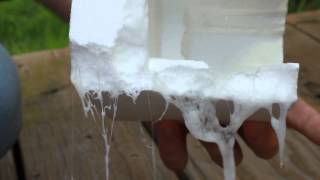 Acetone and Styrofoam Science Experiment