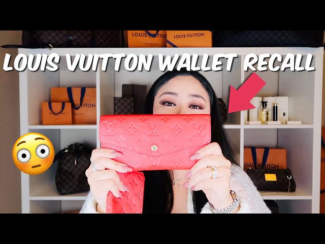 My Louis Vuitton Emilie wallet repair button (79) 