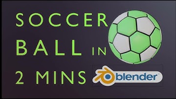 Blender Tutorial : How To Make Football In 2 Mins || BLENDER || Shiva