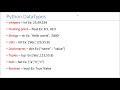 Python Tutorials 3 - Python Datatypes
