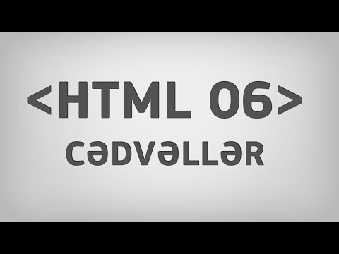 Video: HTML-də cədvəli necə mərkəzləşdirə bilərəm?