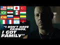 I dont have friends i got family  vin diesel  fast and furious 7 multilanguage