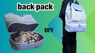 Backpack 🎒: Large backpack with shoe compartment 🤩: DlY 👌🏻