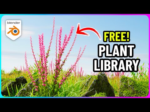 Amazing FREE Plant Library for Blender!