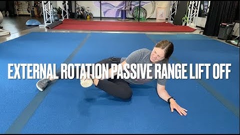 90/90 Hip External Rotation Passive Range Lift Off