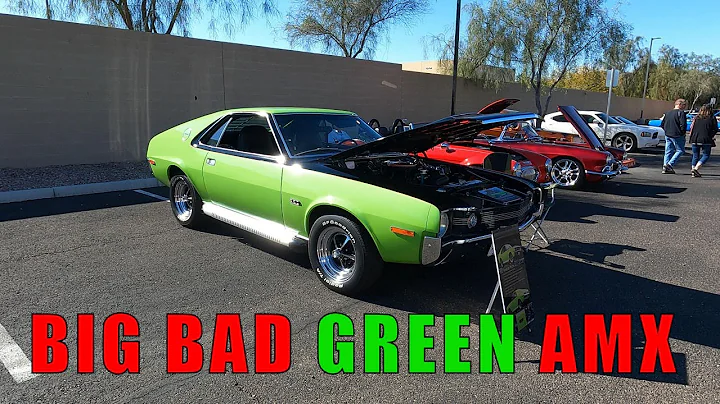 1970 AMC AMX in Big Bad Green Paint