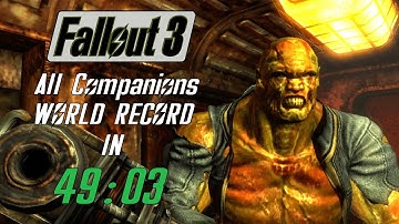 Fallout 3 All Companions Speedrun in 49:03 (World Record)