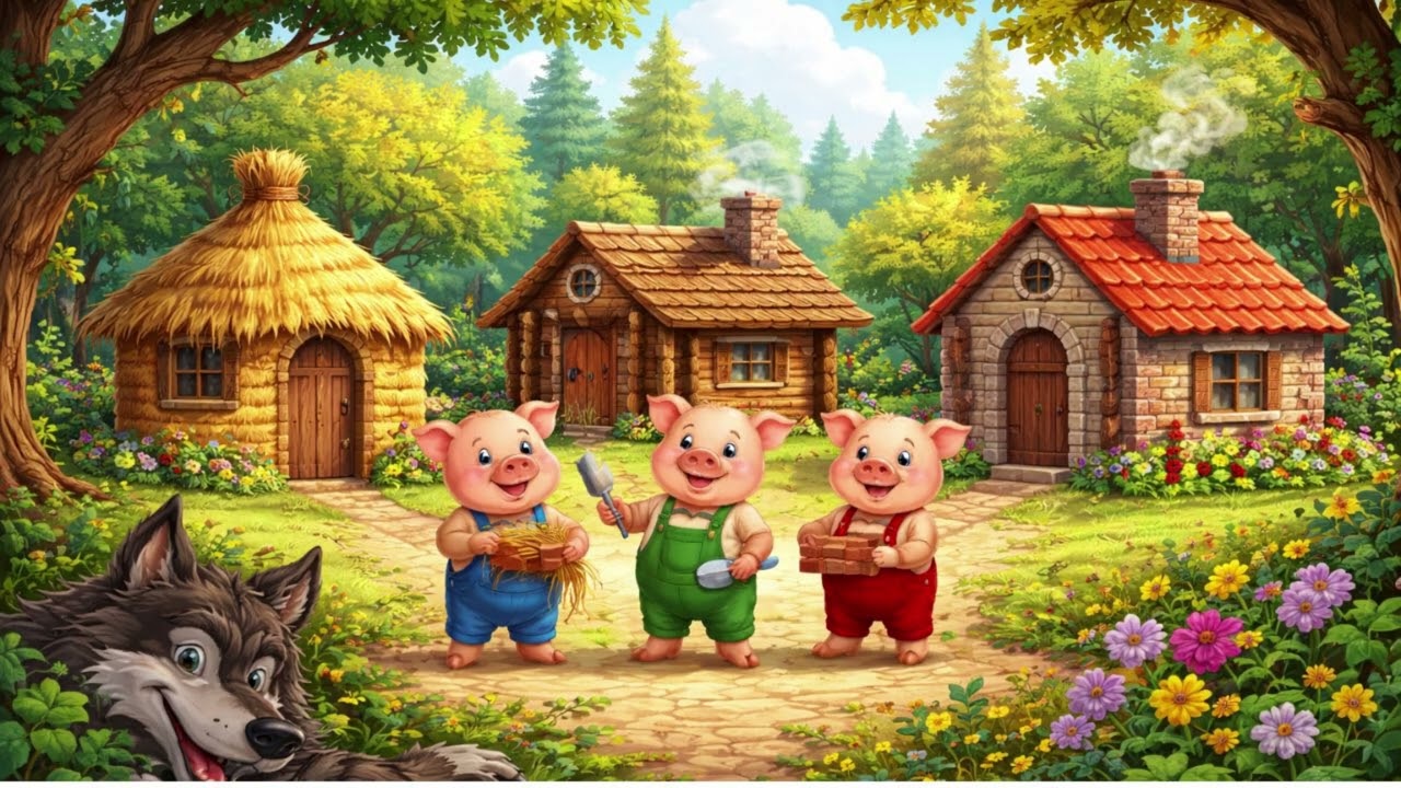 Trzy Świnki🌸#Alice #bajkidladzieci #czytaniebajek #bajki