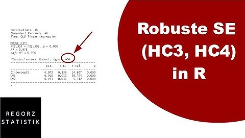 Robuste Standardfehler (HC3, HC4) in R bei Heteroskedastizität