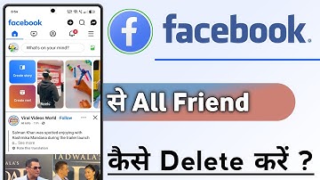 Facebook Se All Friends Kaise Delete Kare