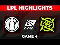 IG vs NIP Highlights Game 4 | LPL 2026 Playoffs | Invictus Gaming vs Ninjas in Pyjamas