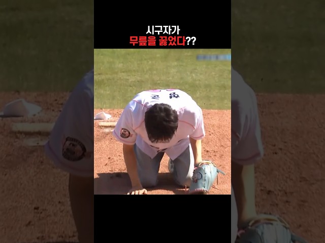 무릎 꿇은 시구자
