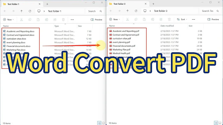 Batch conversion of Word documents to PDF format