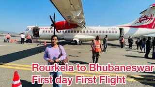 Rourkela to Bhubaneswar flight First day first flight || Rourkela airport || Rourkela vlogs ||Rupali